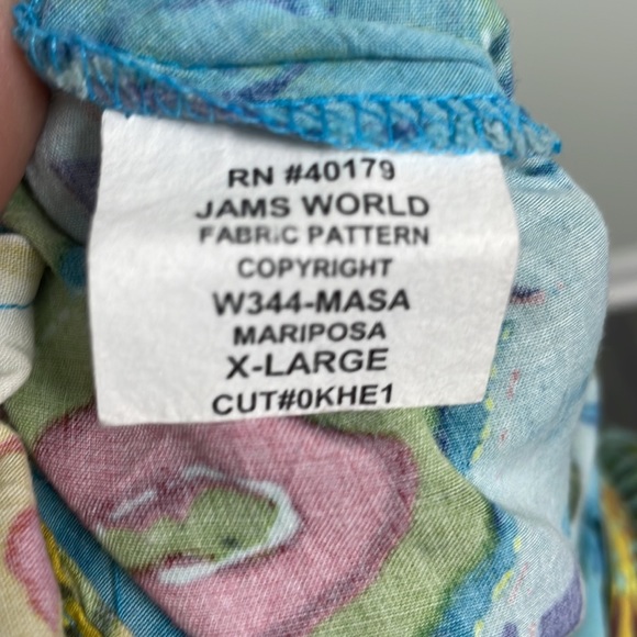 Jams World Dresses Jams World V Neck Rayon Dress In Mariposa Xl